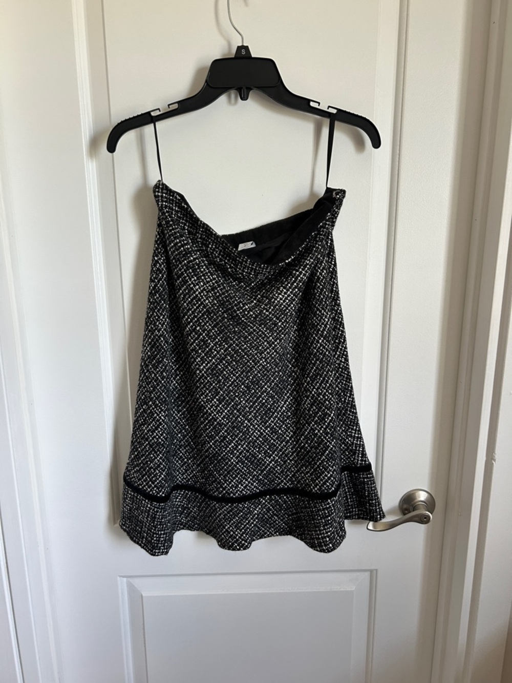 GAP Black and White Tweed Midi Skirt